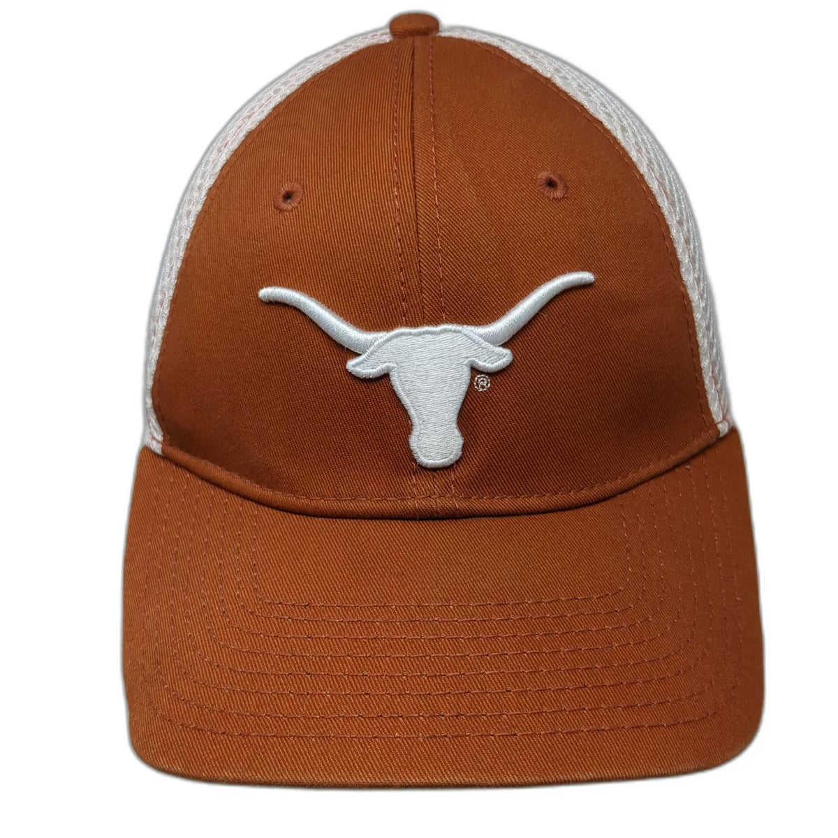 Texas Longhorns NCAA New Era Cap Brown White L Mesh Back Logo Stretch Hat