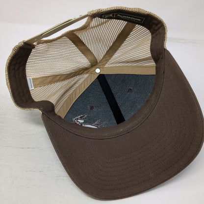 Richardson Trucker Hat Brown One Size Full Draw Deer Antler Mesh Snapback Hat
