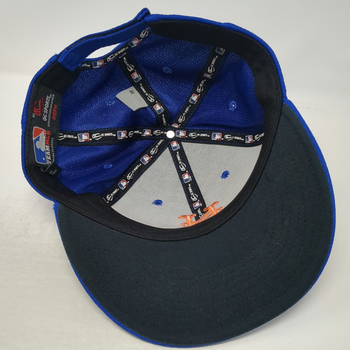 New York Mets MLB OC Sports Blue One Size Baseball Cap Strapback Textured Hat