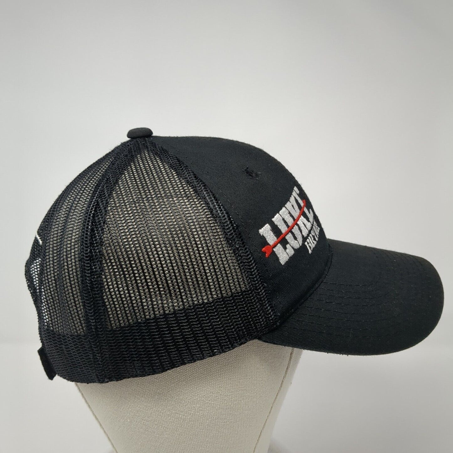 Luke Bryan Strapback Trucker Hat Black One Size Adjustable Mesh Back Outdoor Cap