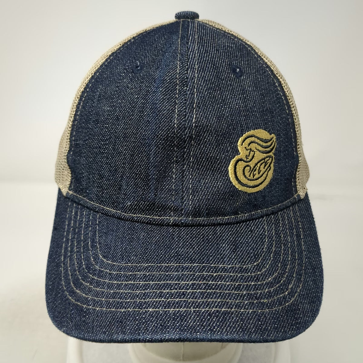 Union Resource Marketing Baseball Cap Blue One Size Mesh Back Denim Logo Hat