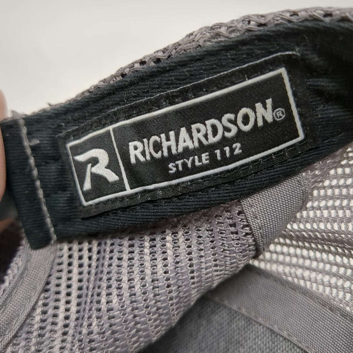 Richardson Trucker Hat Black One Size TRATFAB Fabrication Shop Mesh Snapback 112