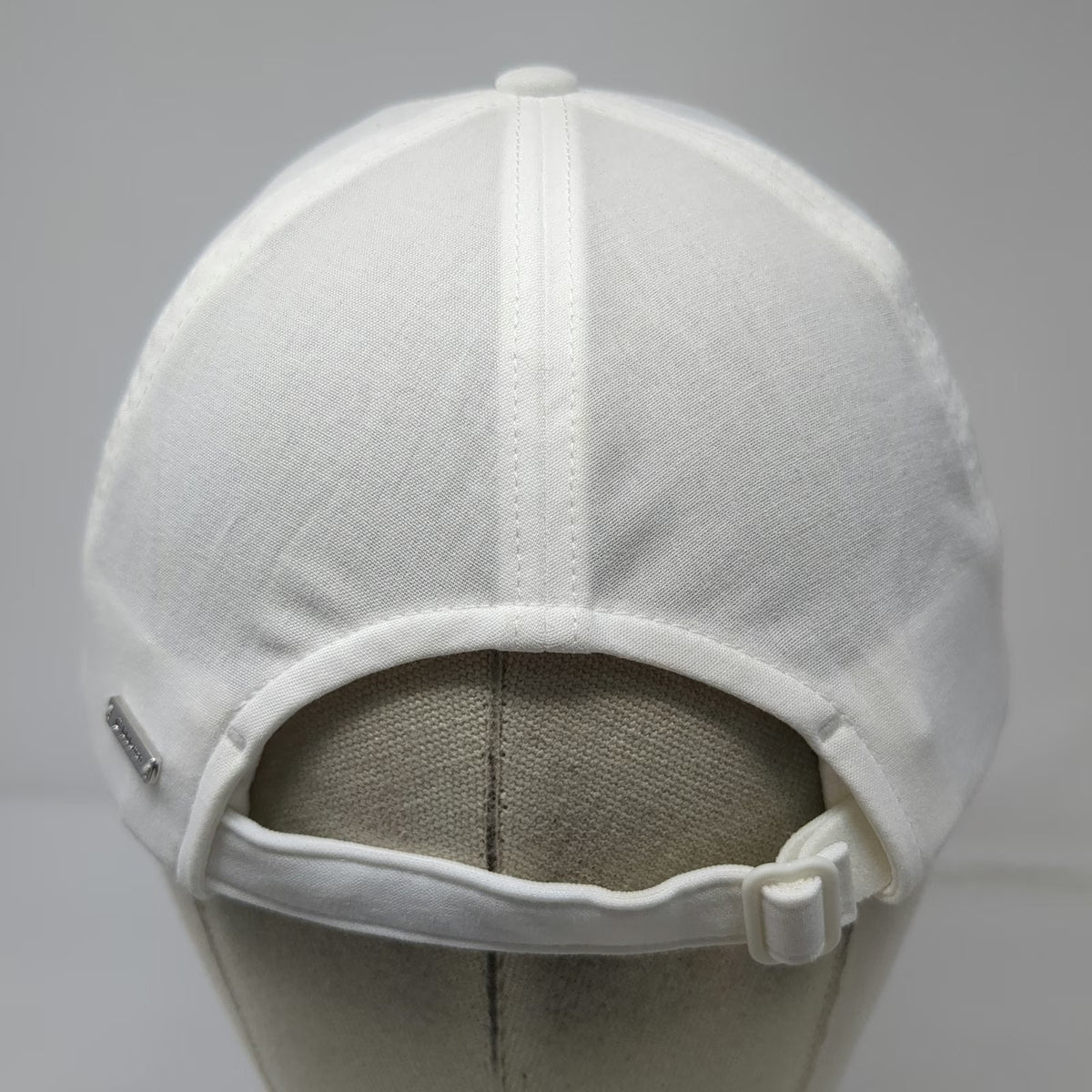 lululemon Baseball Cap White One Size Adjustable Slideback Polyester Logo Hat