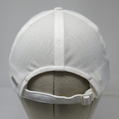 lululemon Baseball Cap White One Size Adjustable Slideback Polyester Logo Hat