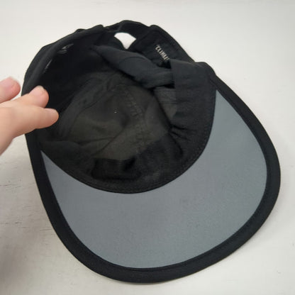 Adidas Baseball Cap Black One Size Strapback Climalite Mesh Side Panels Hat