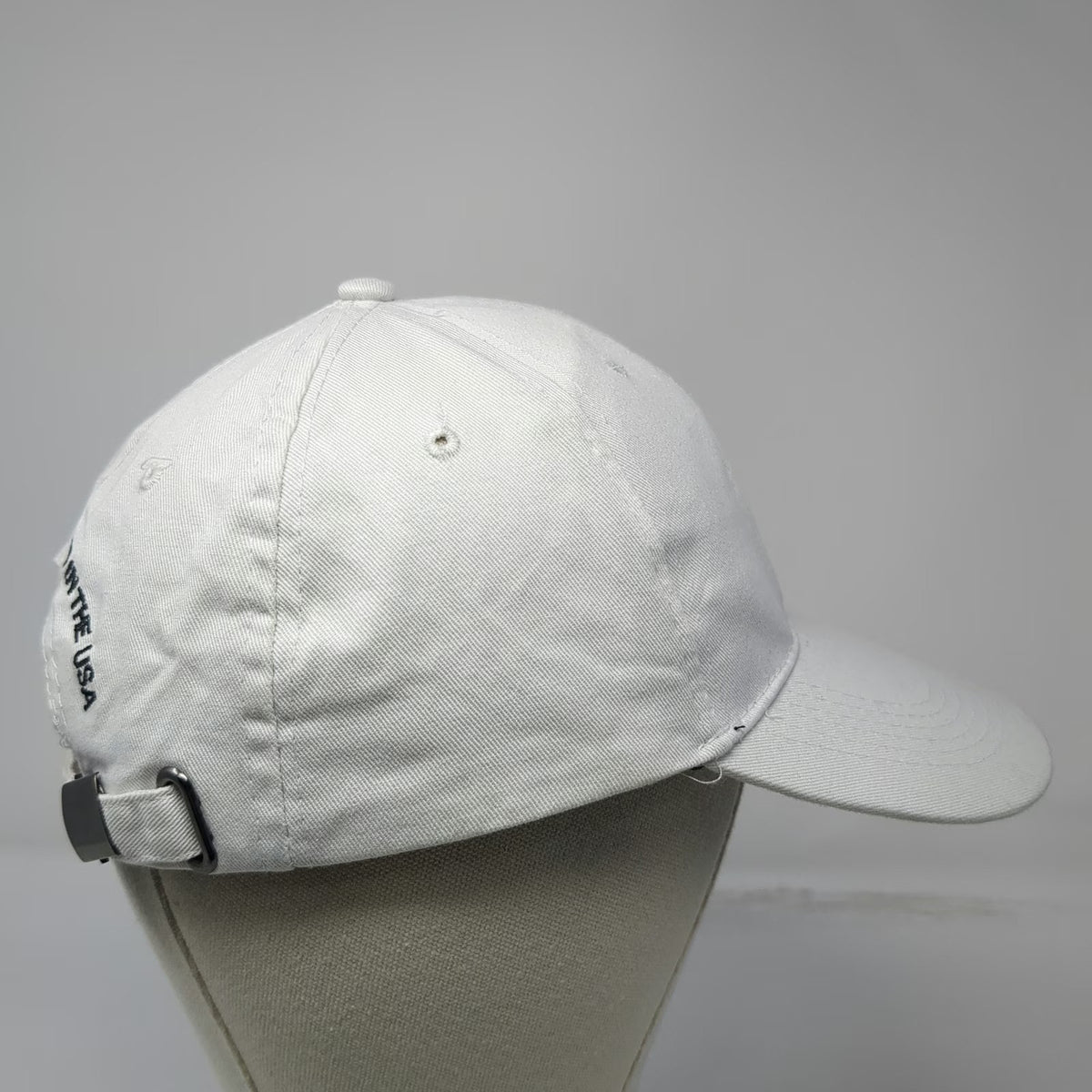 Jim Beam Baseball Cap White One Size Born and Barreled in the USA Cotton Hat