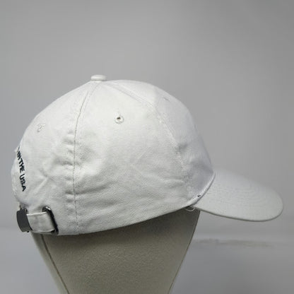 Jim Beam Baseball Cap White One Size Born and Barreled in the USA Cotton Hat