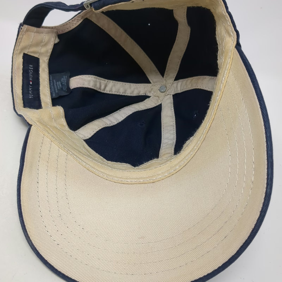 Tommy Hilfiger Baseball Cap Blue One Size Adjustable Strapback Cotton Logo Hat