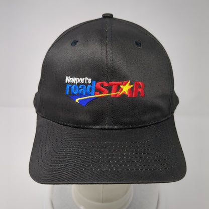 Newport's Roadstar Snapback Hat Black OSFA Adjustable Embroidered