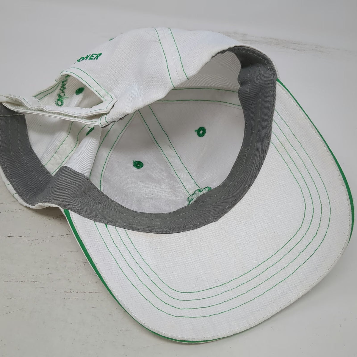 Imperial Baseball Cap White One Size Shamrock Commissioner Strapback Hat