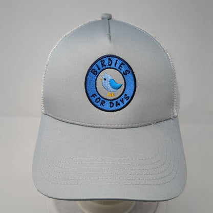 Birdies For Days Snapback Trucker Hat Gray OS Adjustable Mesh Back Sport-Tek