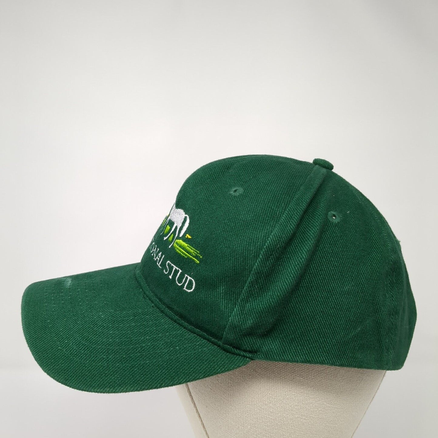 Irish National Stud Slideback Hat Green OS Adjustable Embroidered Beechfield
