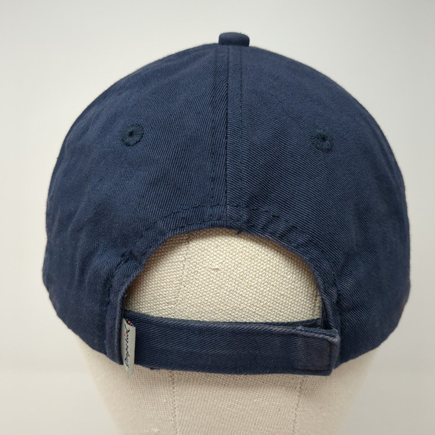Top Of The Rock Patch Strapback Hat Blue Small Adjustable Imperial