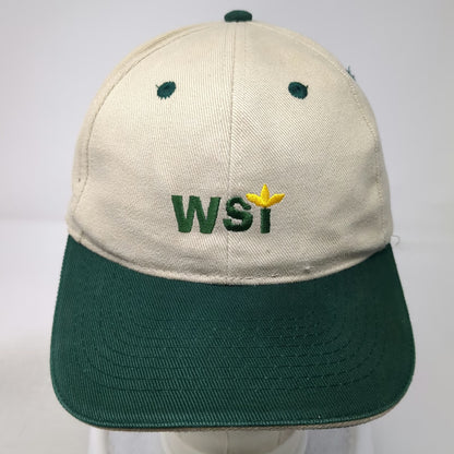 OTTO Trucker Hat Beige Green OSFM WSI Oster Logo Embroidered Cotton Strapback