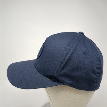 Volcom Fitted Hat Blue L/XL Flexfit Patch Logo Lightweight Vented Holes 6 Panel