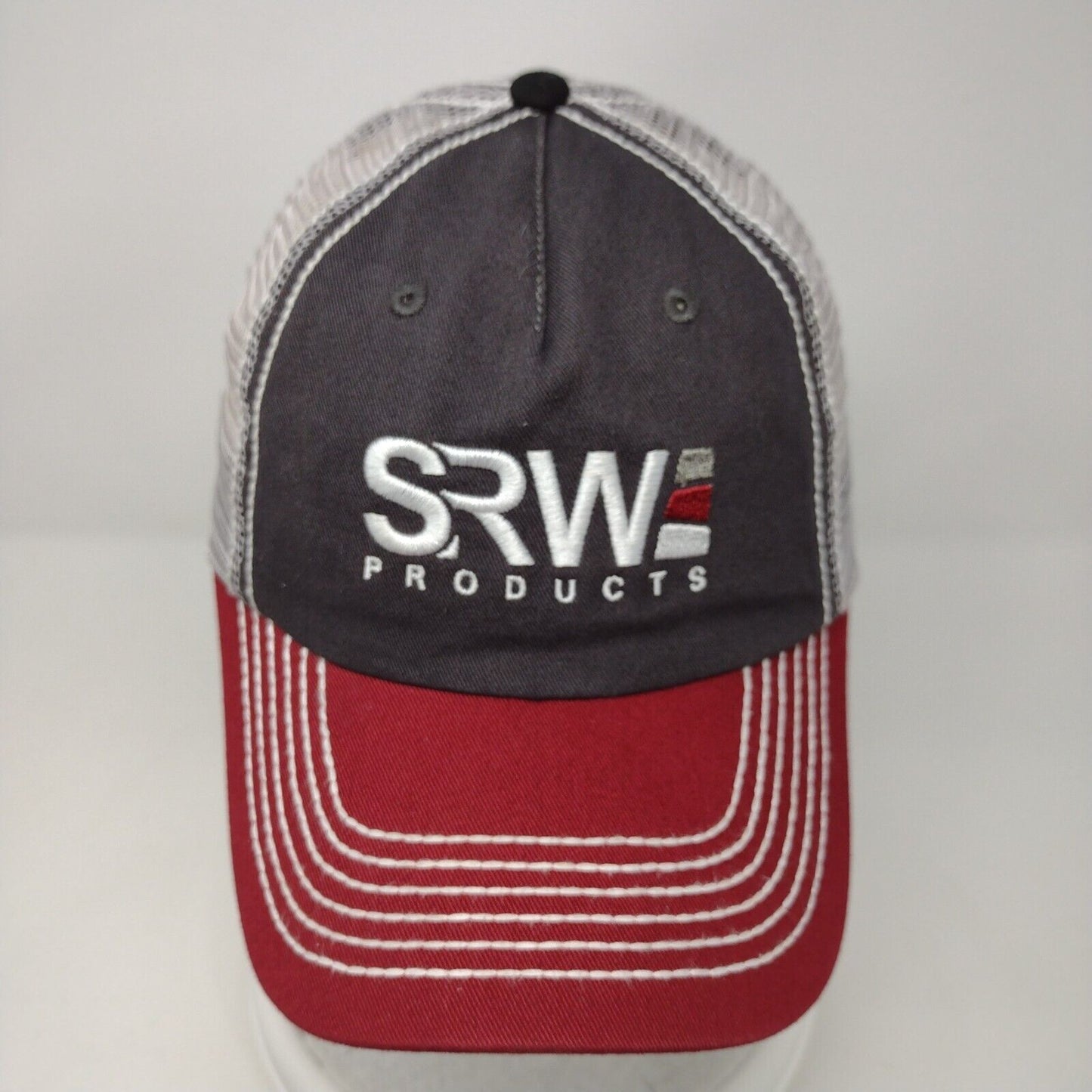 SRW Products Strapback Mesh Back Trucker Hat Multi OSFA Embroidered