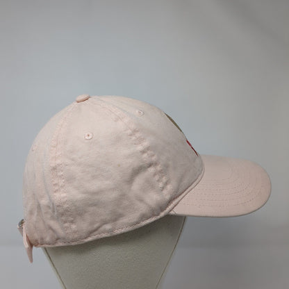 Mighty Fine Slideback Hat Pink One Size Adjustable Embroidered 6 Panel Cotton