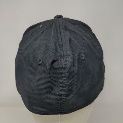 Batman Fitted Hat Black OSFM Embroidered Vented Holes 6 Panel DC Comics