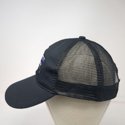 Liberty University Trucker Hat Black One Size Mesh Back Snapback Mountain Patch