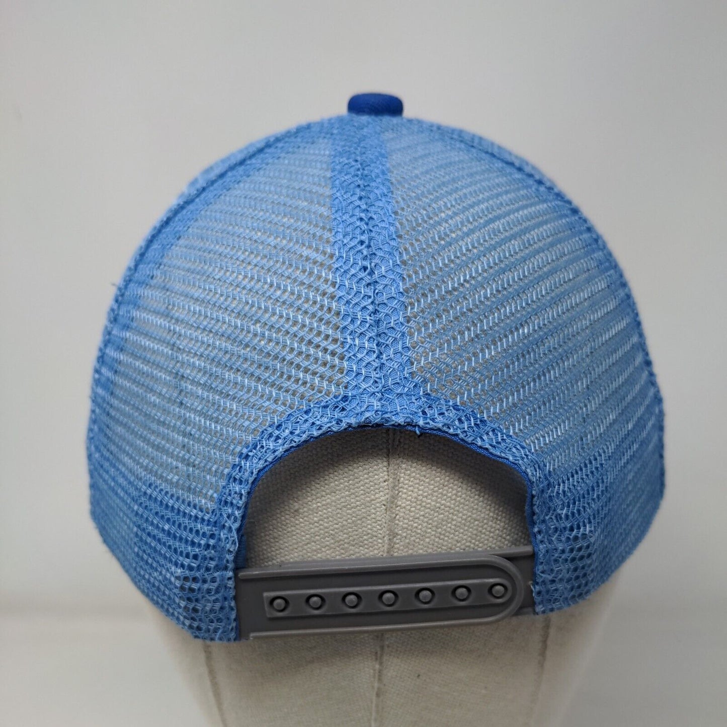 Wise Ass Snapback Trucker Hat Blue One Size Adjustable Embroidered Mesh Back