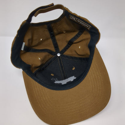Beer Strapback Hat Brown One Size Adjustable Embroidered Richardson