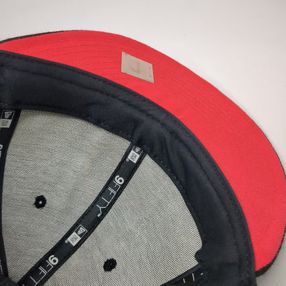 New Era Portland Trail Blazers NBA Black Snapback Hat OSFM Red Wool HWC 9FIFTY
