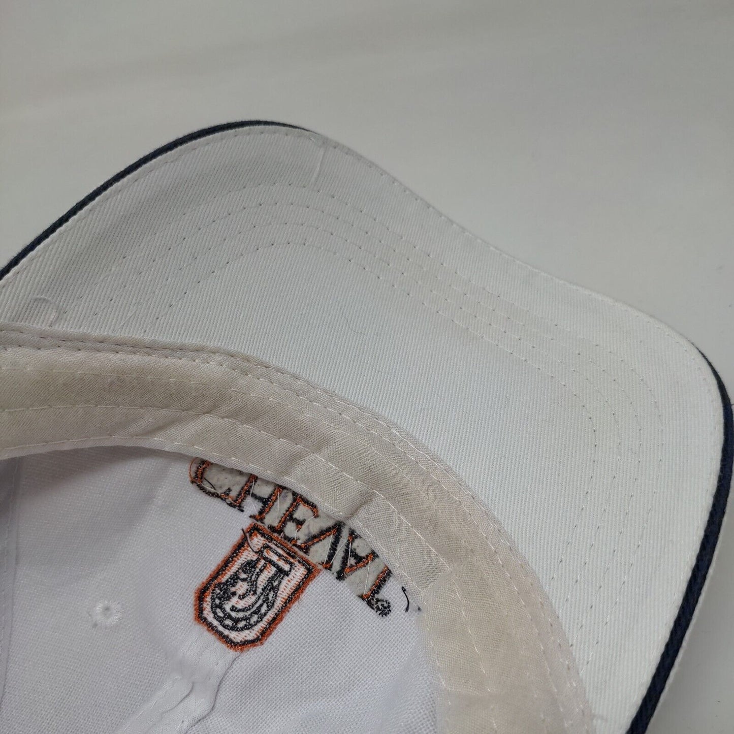 Cheval Golf and Country Club Strapback Hat White One Size Embroidered