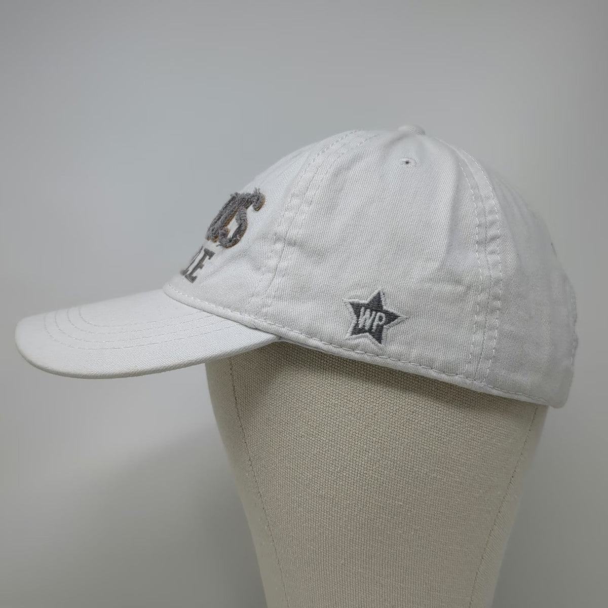 Pavilion White Baseball Cap One Size Tennis People Idaho Rackets Slideback Hat