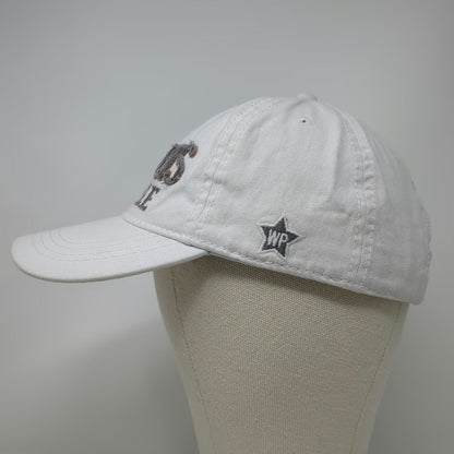 Pavilion White Baseball Cap One Size Tennis People Idaho Rackets Slideback Hat