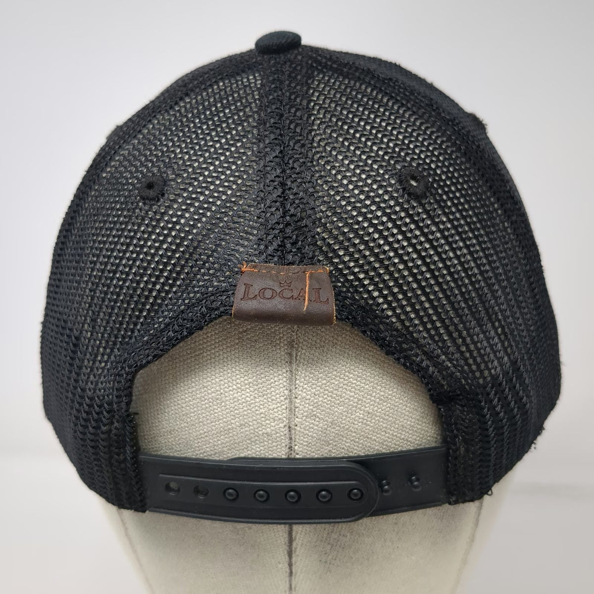 Local Crowns Trucker Hat Black One Size Colorado Mountains Patch Snapback
