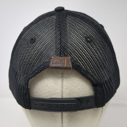 Local Crowns Trucker Hat Black One Size Colorado Mountains Patch Snapback