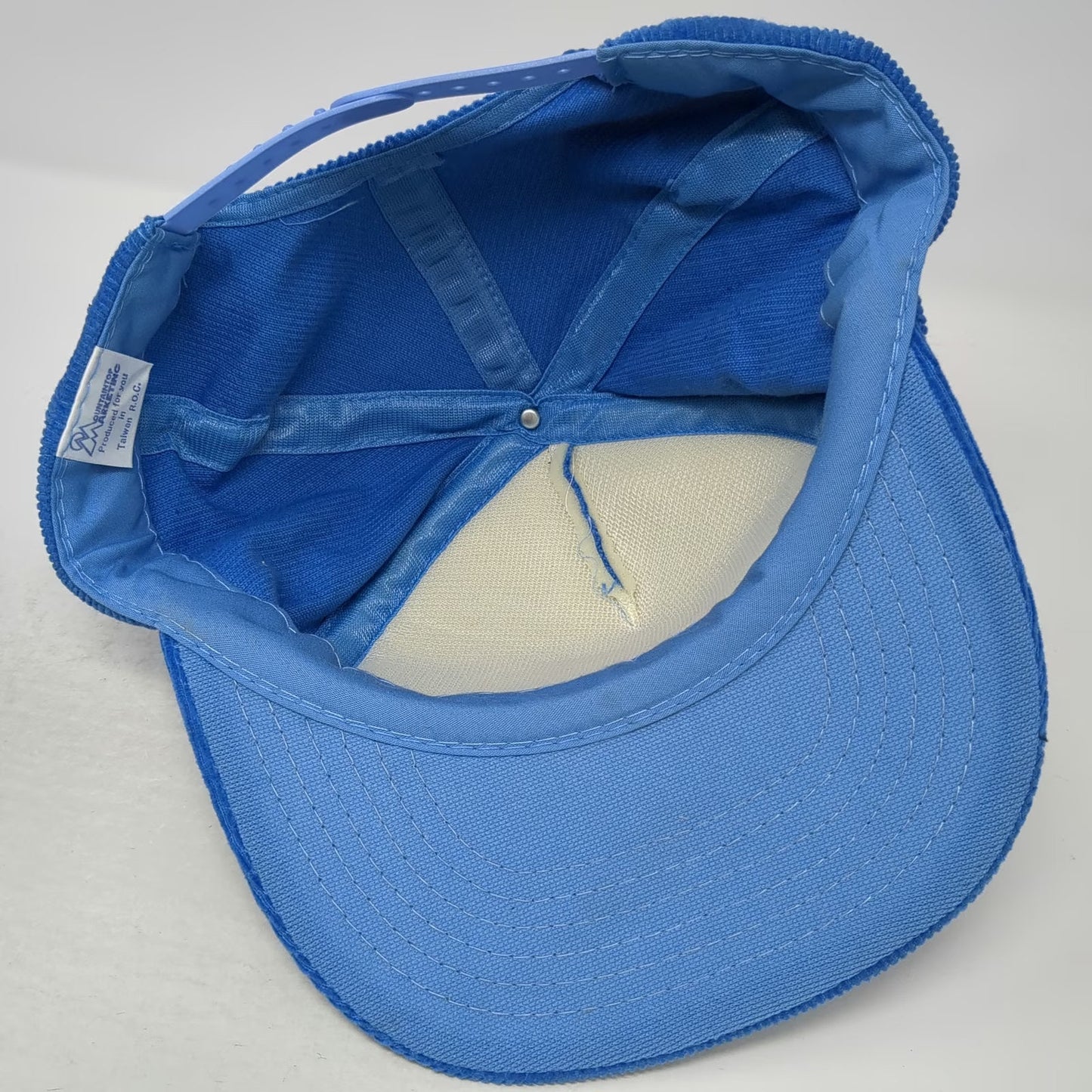 Mountaintop Marketing Trucker Blue One Size Corduroy Fishing Fish Snapback Hat