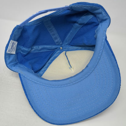 Mountaintop Marketing Trucker Blue One Size Corduroy Fishing Fish Snapback Hat