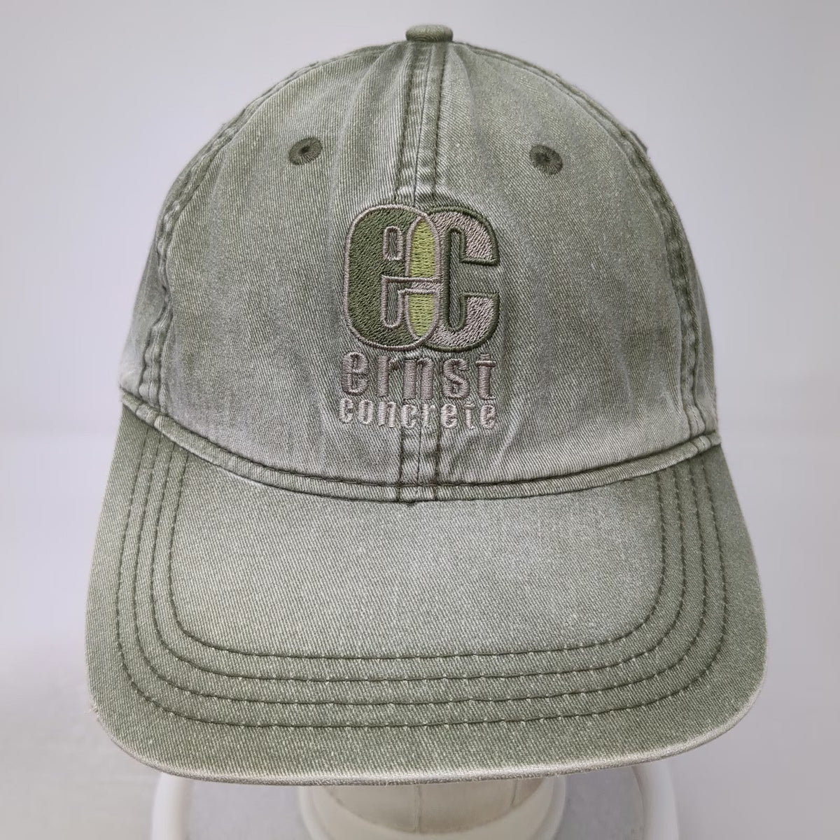 Outdoor Cap Baseball Cap Green One Size Slideback Ernst Concrete Embroidered Hat