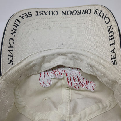 Sea Lion Caves Oregon Coast Logo Baseball Cap Beige One Size Slideback Hat