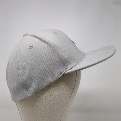 Volcom Stone Fitted Hat Gray L/XL Embroidered Solid 6 Panel Vent Holes