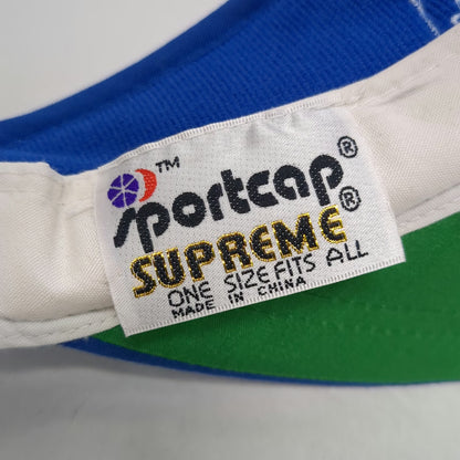 Sportcap Supreme Visor Blue One Size Community Home Health Hat Green Underbrim