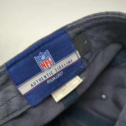New England Patriots NFL Reebok Cap Blue L Authentic Sideline Embroidered Logo