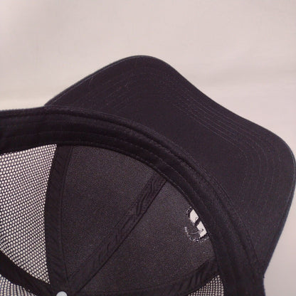 Port Authority Strapback Trucker Hat Black One Size Adjustable Mesh Back 6 Panel