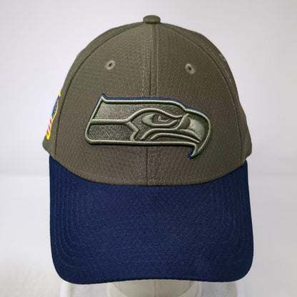 New Era Seattle Seahawks NFL Green Baseball Cap Size M Salute to Service Camo