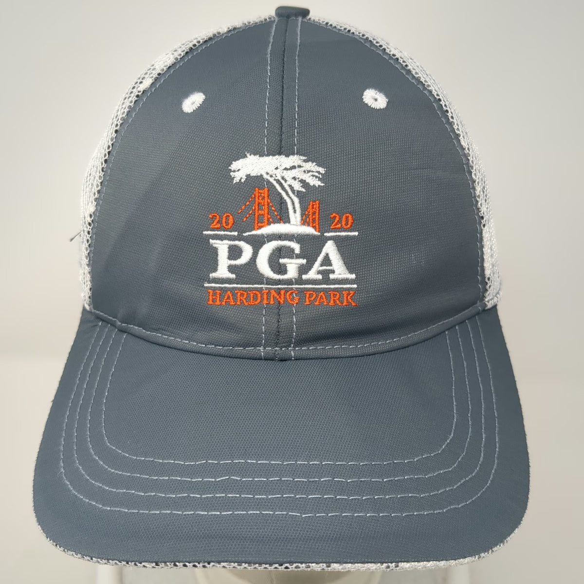 Ahead Baseball Cap Gray One Size 2020 PGA Harding Park Mesh Back Camo Golf Hat