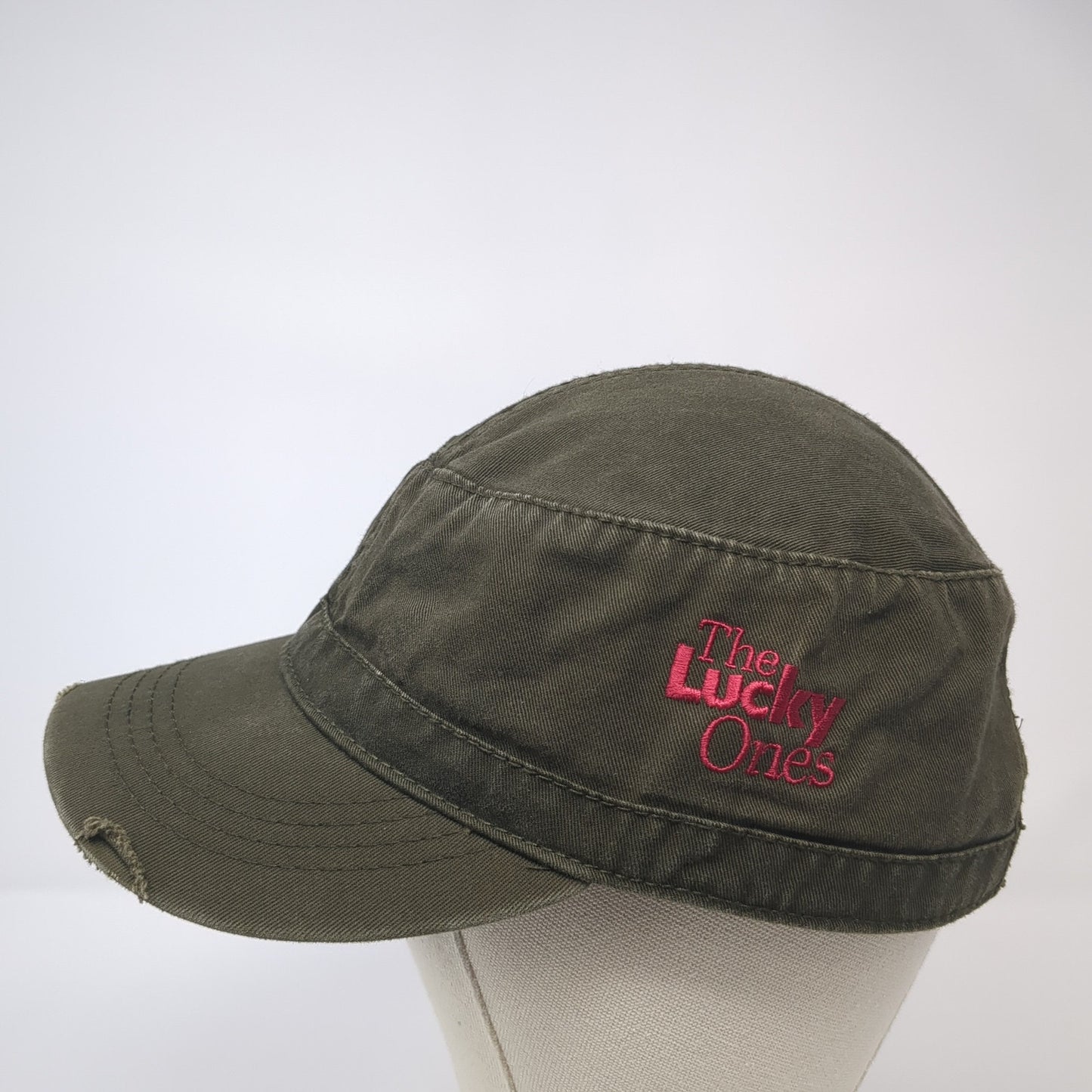 The Lucky Ones Cadet Army Cap Brown One Size Adjustable Distressed Otto