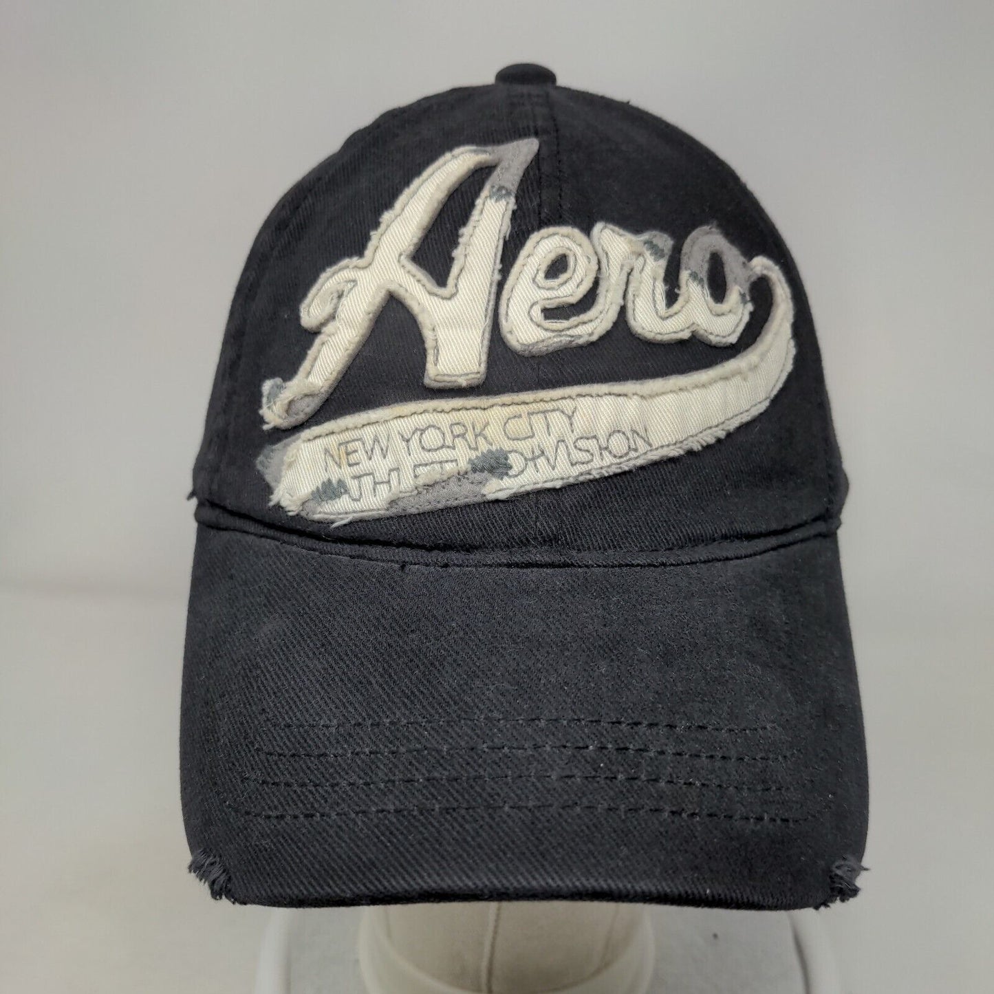 Aero New York City Athletic Division Fitted Hat Black L/XL Embroidered 6 Panel