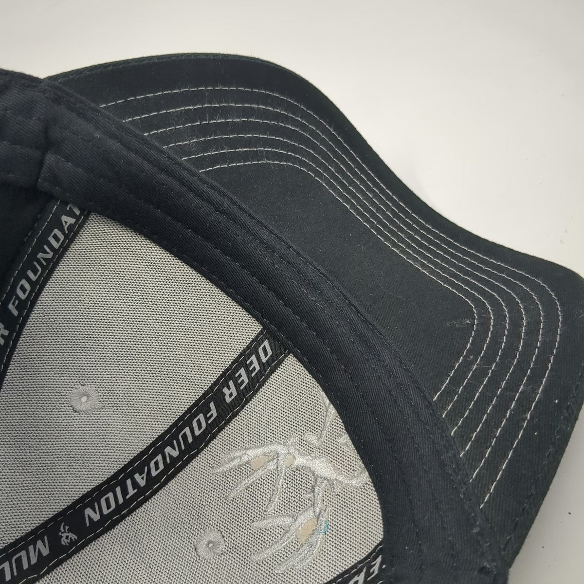 Mule Deer Foundation Baseball Cap Black One Size Contrast Stitch Volunteer Hat