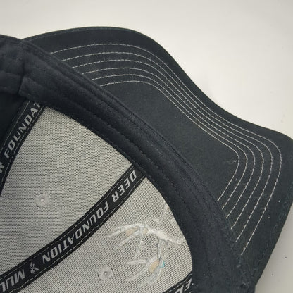 Mule Deer Foundation Baseball Cap Black One Size Contrast Stitch Volunteer Hat
