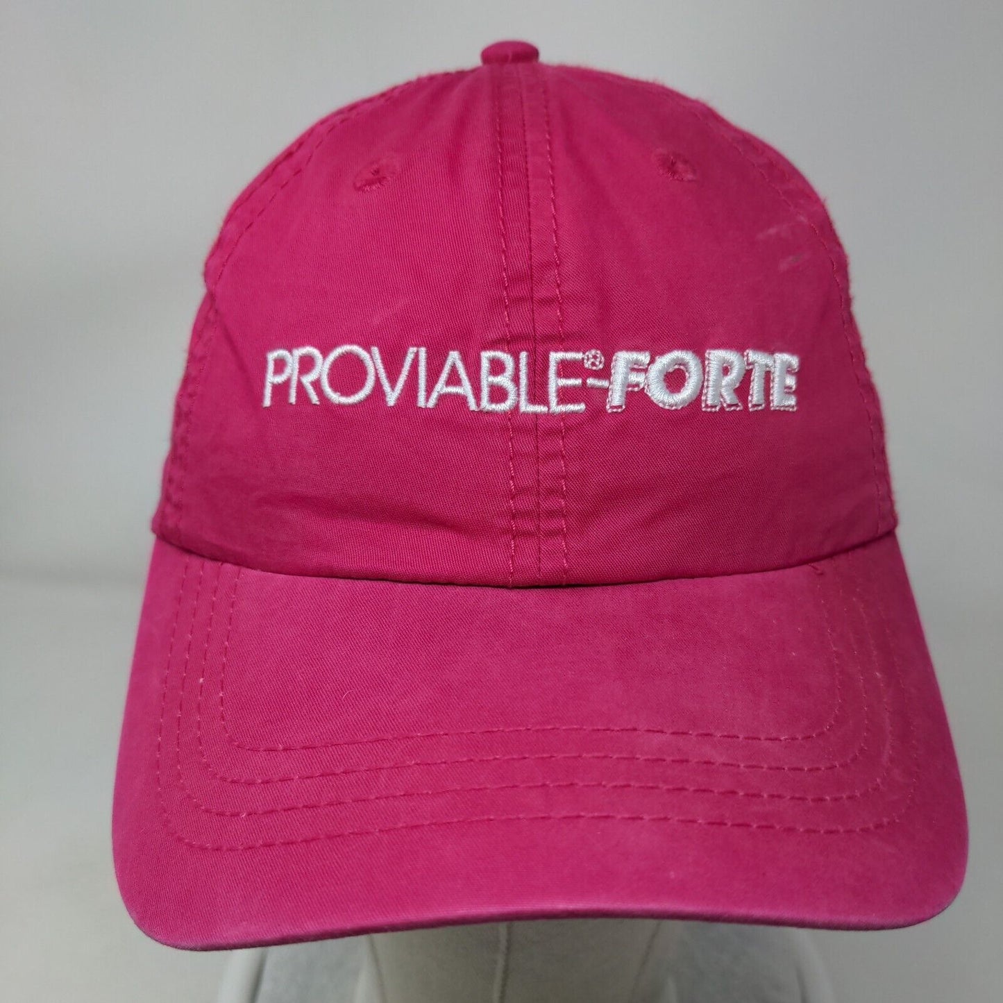 Proviable-Forte Strapback Hat Pink One Size Embroidered Nutramax Laboratories
