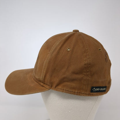 Mesa Lakes Lodge Colorado Strapback Hat Brown OS Adjustable Embroidered Dri-Duck