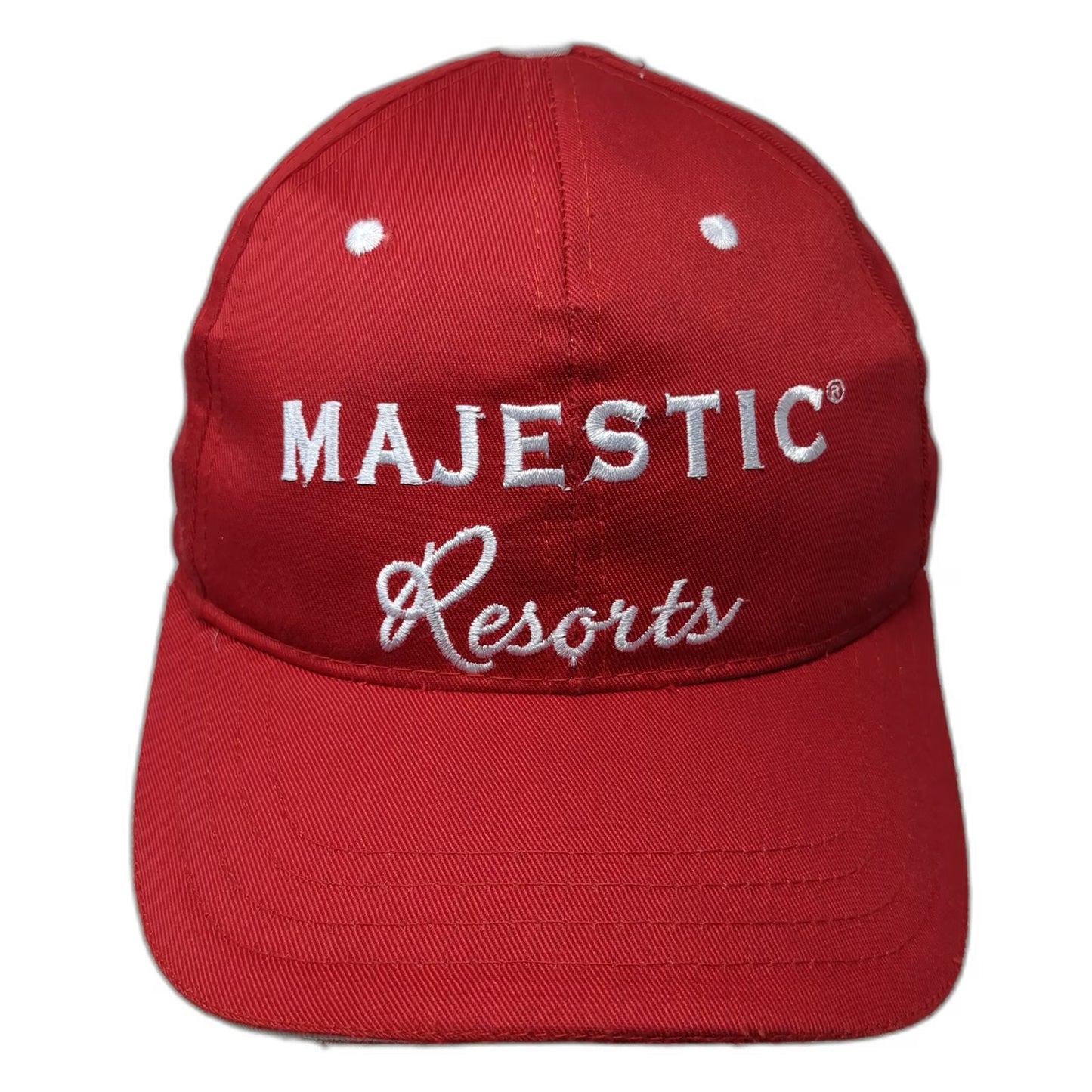 Red Majestic Resorts Punta Cana Christmas 2018 Slideback Baseball Cap Hat OSFM