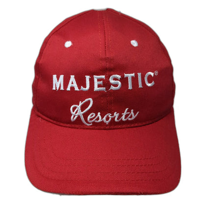 Red Majestic Resorts Punta Cana Christmas 2018 Slideback Baseball Cap Hat OSFM
