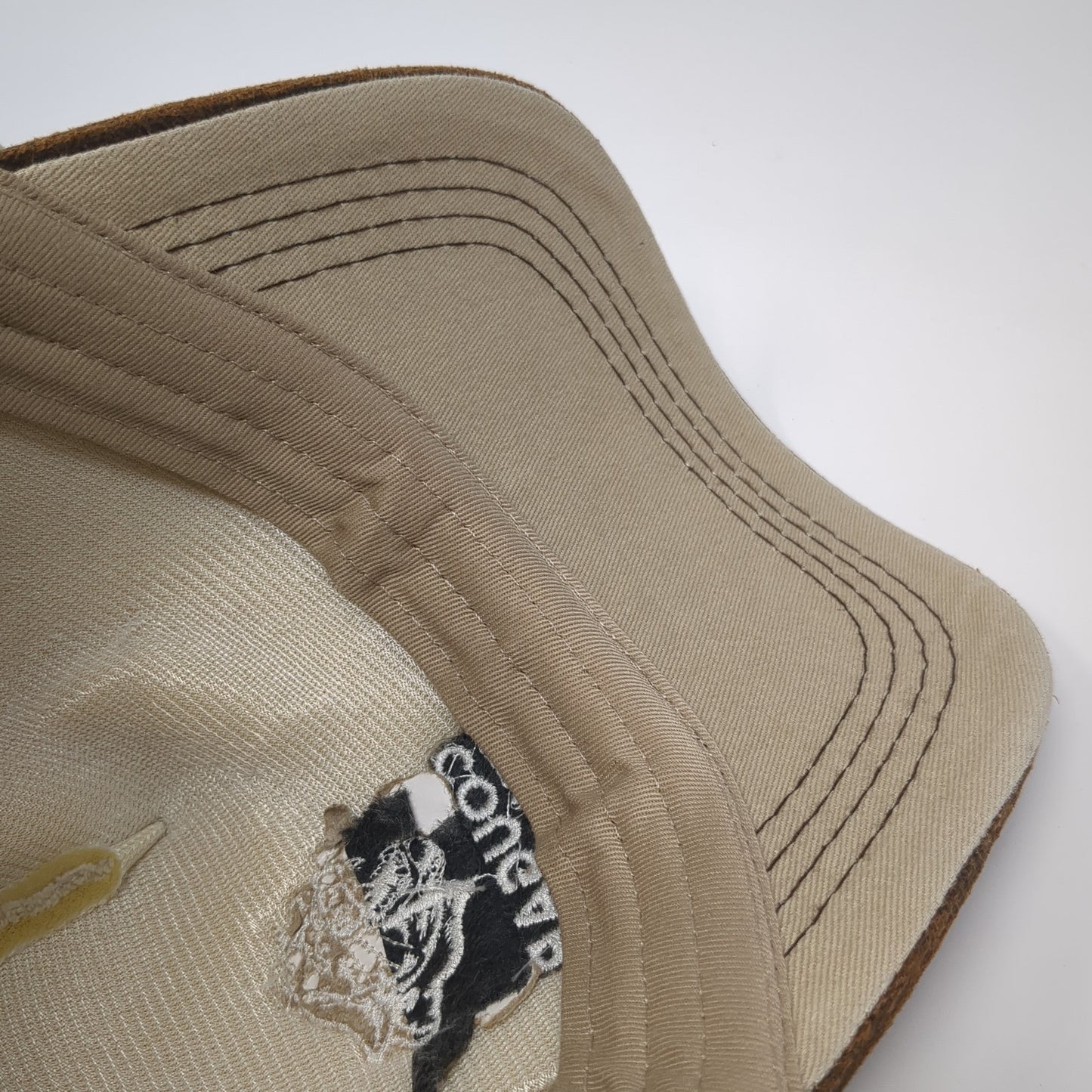 Cougar Mtn Lodge Slideback Baseball Cap Brown One Size Adjustable Embroidered